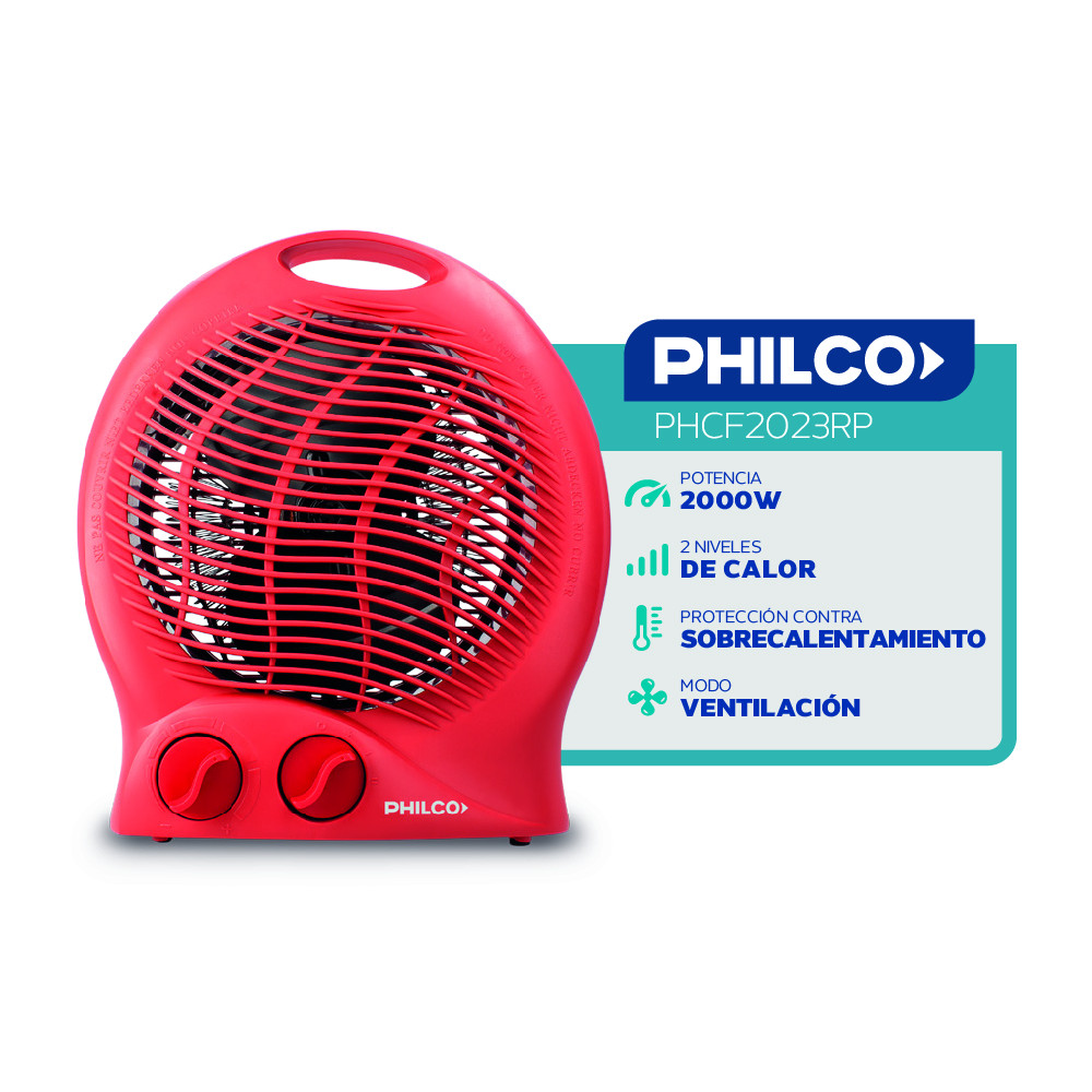 Calefactor Eléctrico 2000W Con Modo ECO - Oscilación 100°, Temporizador 12h, Termostato Y Protección Antivuelco Para Casa U Oficina