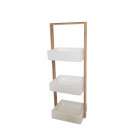 Rack Organizador Atma Home De Bambú Con Cajones En Tres Niveles