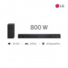 Barra de Sonido con Subwoofer 800W Negro LG 