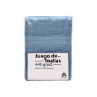 Set De Toallas Atma Home Azul 100% Algodón 440 Grs