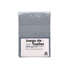 Set De Toallas Atma Home Gris 100% Algodón 500 Grs