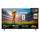 Smart Tv Led 70 Pulgadas Hisense Vidaa Voice 4K Uhd Negro 