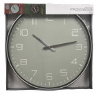 Reloj De Pared Silencioso 50cm Gris Oscuro Gris