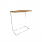 Mesa Auxiliar de Arrime Tipo Industrial Atma Home Blanca