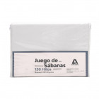Juego De Sabanas Lisas King Atma Home 100% Algodón Blanco 150 H