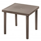 Mesa de exterior MQ Mesa Cuadrada de Polipropileno Mocca