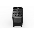 Cocina Multigas de Vidrio Templado Negra Atma