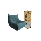 Sillón En Caja Togo 1 Cuerpo Atma Home Liso Petróleo