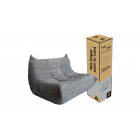Sillón En Caja Togo 2 Cuerpos Atma Home Liso Gris