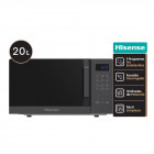 Microondas Hisense 20L Panel Táctil Negro 