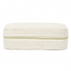 Caja De Joyería Rectangular En Terciopelo Beige