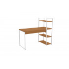 Escritorio Con Estantería Atma Home 4 Níveles 136Cm Blanco