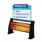 Calefactor Infrarrojo de Piso Philco 2 Niveles de Potencia 1800W 