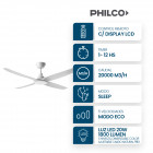 Ventilador de Techo Philco Luz LED 38W Blanco
