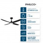 Ventilador de Techo 56 Pulgadas Luz Led Philco
