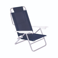 Reposera Summer Mor Reclinable Plegable Azul Marino