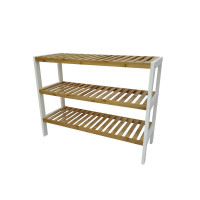 Organizador De Zapatos Atma Home De Bambú 3 Niveles