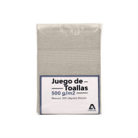 Set De Toallas Atma Home Beige 100% Algodón 500 Grs