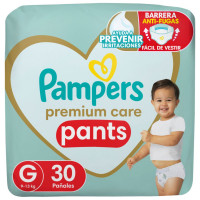 Pañales Pampers Premium Care Pants G 30 unidades