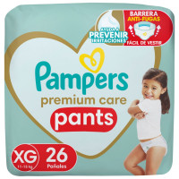 Pañales Pampers Premium Care Pants XG 26 unidades