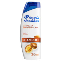Shampoo Head & Shoulders Con Aceite De Argán Limpieza 375 Ml