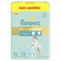 Pañales Pampers Deluxe Protection G 72 unidades