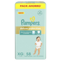 Pañales Pampers Deluxe Protection XG 58 unidades