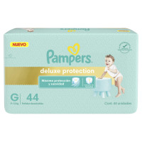 Pañales Pampers Deluxe Protection G 44 unidades