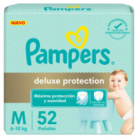 Pañales Pampers Deluxe Protection M 52 unidades