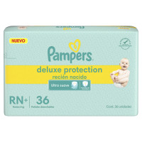 Pañales Pampers Deluxe Protection RN+ 36 unidades