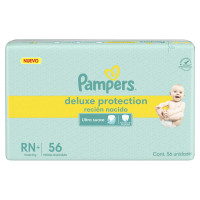 Pañales Pampers Deluxe Protection RN+ 56 unidades