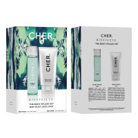 Set Perfume Cher Body Splash 100ml + Body Lotion Diecisiete 150ml Mini Cofre