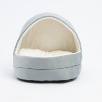 Cama Tipo Iglú Proline Para Mascotas Gris Tamaño Pequeño Felpa Suave