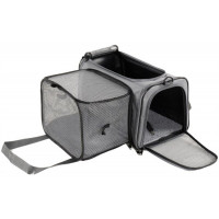 Transportadora Extendible Para Mascotas Proline Apta Cabina Gris
