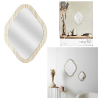 Espejo Decorativo Contorno Madera Rombo 34cm