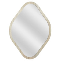 Espejo Decorativo Contorno Madera Rombo 60cm