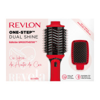 Cepillo De Pelo Voluminizador One Step Dual Shine Revlon Rojo