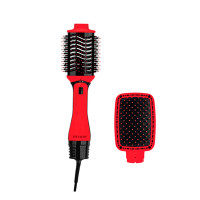 Cepillo De Pelo Voluminizador One Step Dual Shine Revlon Rojo