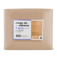 Juego de Sábanas de Microfibra Twin Atma Home Almendra