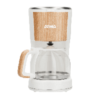 Cafetera de filtro símil madera capacidad 1.25 lt 900W Atma