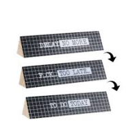 Cartel De Escritorio Decorativo Negro