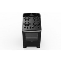 Cocina Multigas de Vidrio Templado Negra Atma