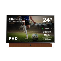 Smart Tv Portatil Noblex 24 Pulgadas Full Hd Google TV Color Blanco