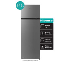 Heladera Cíclica Hisense 243L Silver