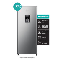 Heladera Single Door Hisense Dispenser 177L Silver