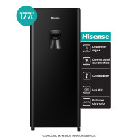 Heladera Single Door Hisense 177L Negra