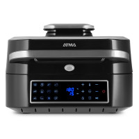 Freidora De Aire Y Grill Digital 6.3L Negra Atma