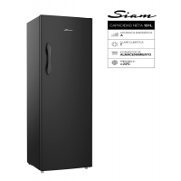 Freezer Vertical Siam 151L Negro