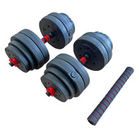 Set De Mancuerna Con Barra Adaptable