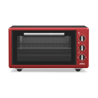 Horno Grill Eléctrico Capacidad 45 Litros 1400W Rojo Atma